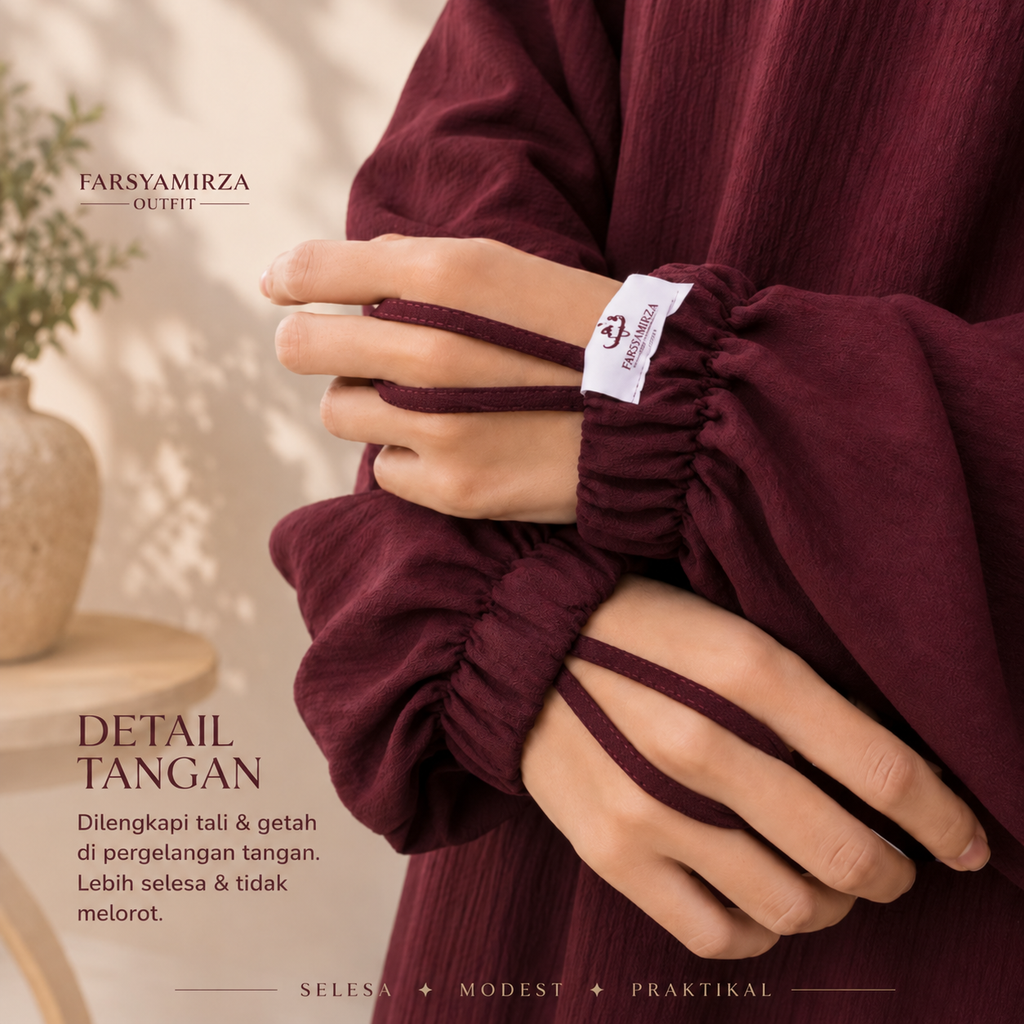 ALUNA SET JUBAH KHIMAR