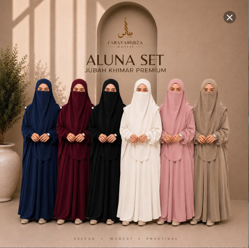 ALUNA SET JUBAH KHIMAR