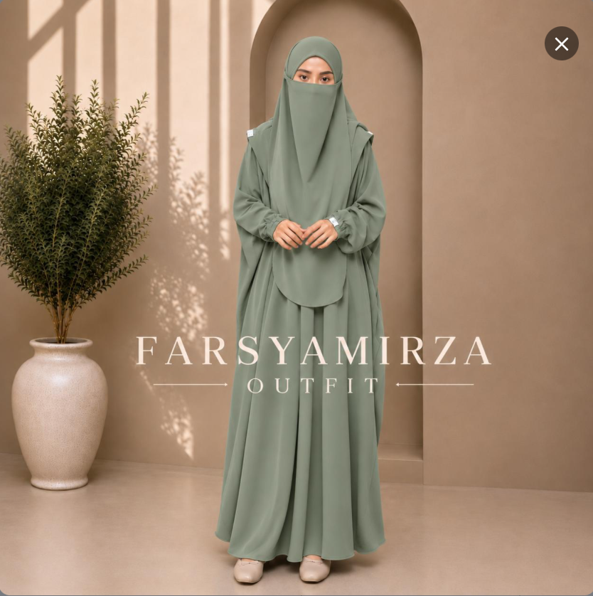 ALUNA SET JUBAH KHIMAR
