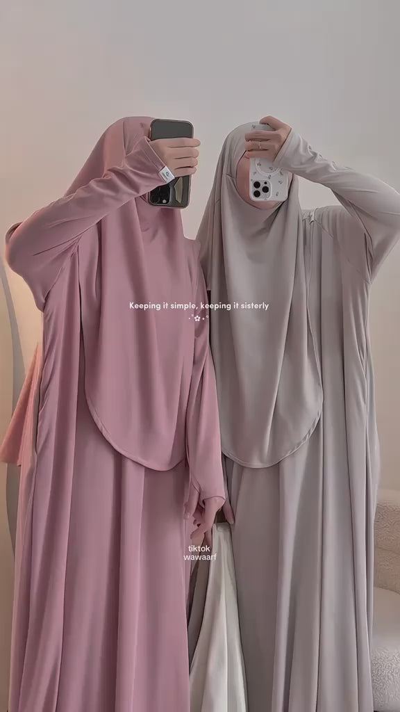 JUBAH DANIA PREMIUM | IRONLESS COTTON RIBBED | MESRA WUDHUK